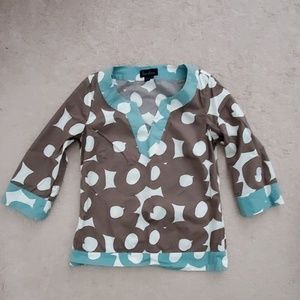 Boden cotton stretch circles top